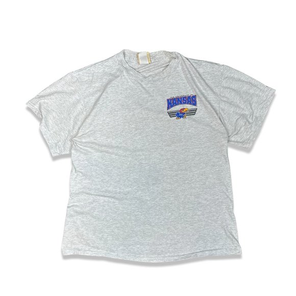 (L) Vintage University of Kanas Jayhawks T Shirt - Picture 3 of 4